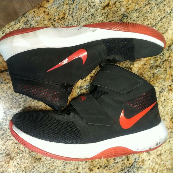Nike Air Precision Flyease 917500-006 Black And Red Size 14 - Picture 6 of 12